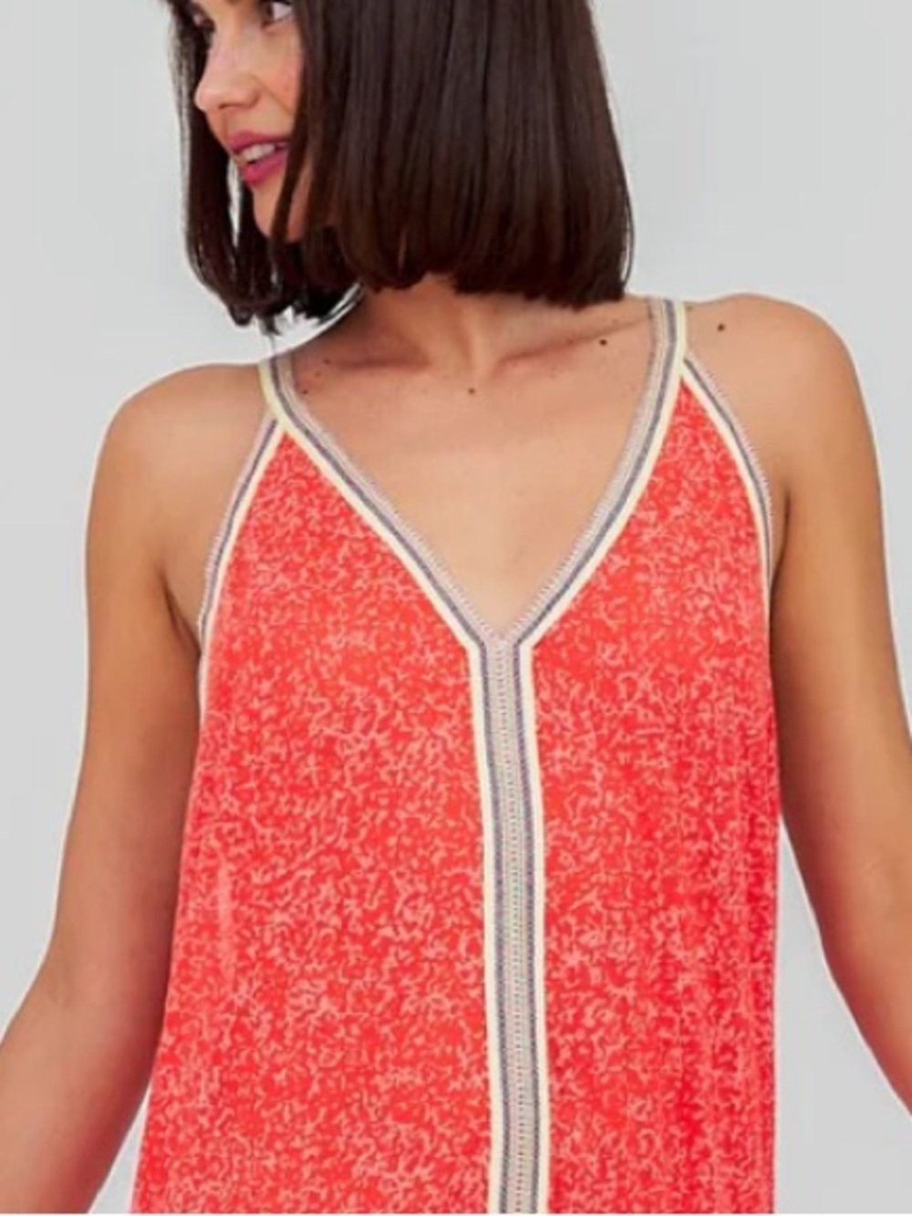 Elegant Orange Maxi coverup Dress - Picture 3 of 7